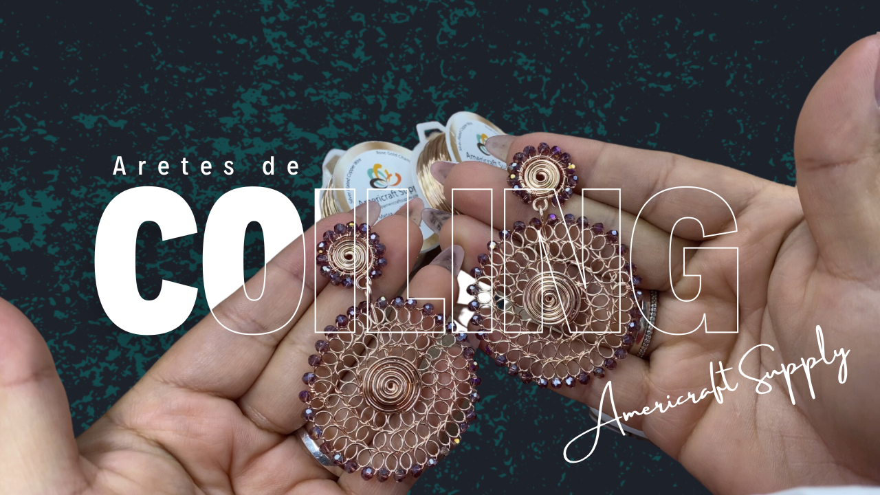 Tutorial Aretes realizados con Alambre Americraft Supply y Coiling Gitzmo