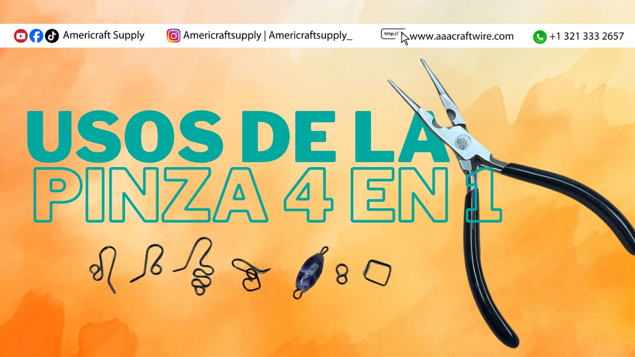 Tutorial: Anzuelos, trancas y eslabones con nuestra Pinza 4 en 1 Americraft Supply.