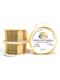 Gold Color Ga 14-16-18-20-22-24-26-28-30-32 Color similar to 18K gold. Does not tarnish. Brand Americraft Supply®