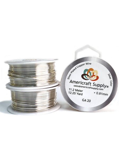 Silver Color Ga 14-16-18-20-22-24-26-28-30-32 Does not tarnish. Brand Americraft Supply®