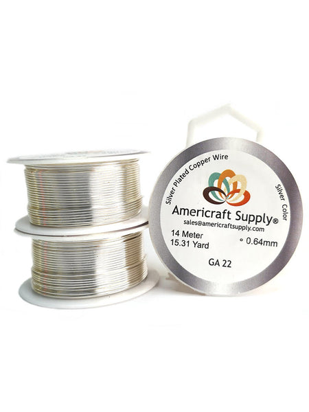 Silver Color Ga 14-16-18-20-22-24-26-28-30-32 Does not tarnish. Brand Americraft Supply®