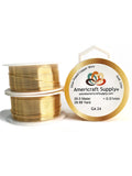 Gold Color Ga 14-16-18-20-22-24-26-28-30-32 Color similar to 18K gold. Does not tarnish. Brand Americraft Supply®