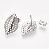 304 stainless steel earring bases for making jewelry