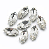 Diamante de imitación: 12x6x4,5 mm, agujero: 0,8 ~ 1 mm