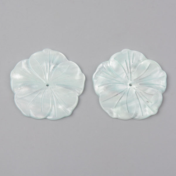 Resin flower imitation of mother-of-pearl shell