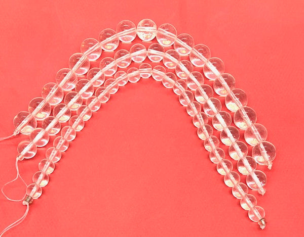 Tiras de cristal transparente de Murano