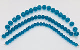 Murano Glass Blue Topaz  Traslucent Strips