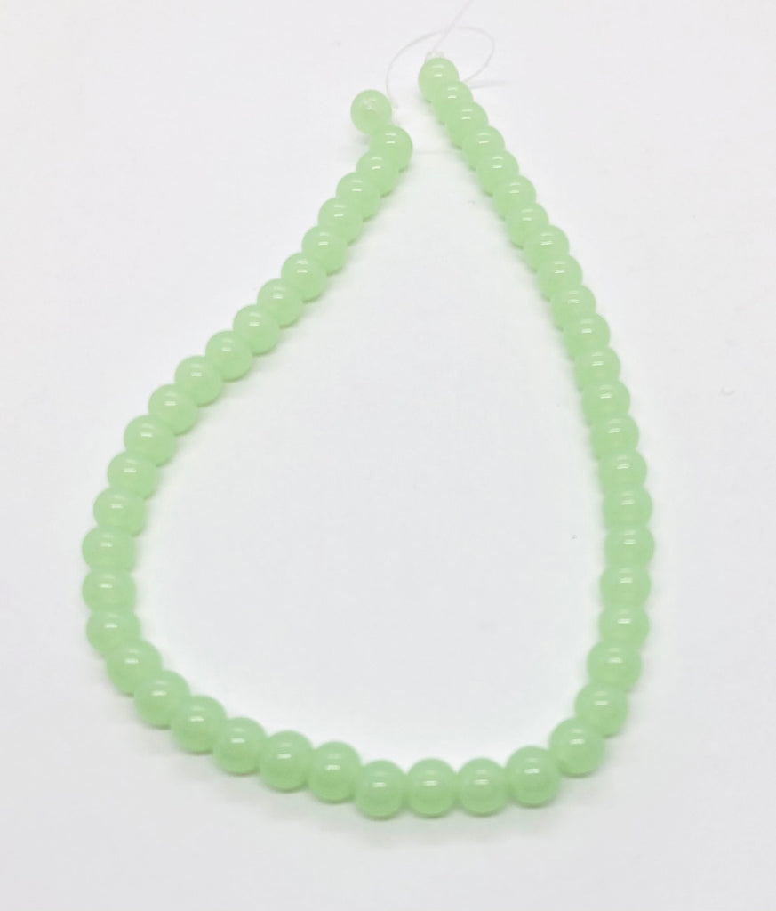 Pressed Glass Green Apple Strips