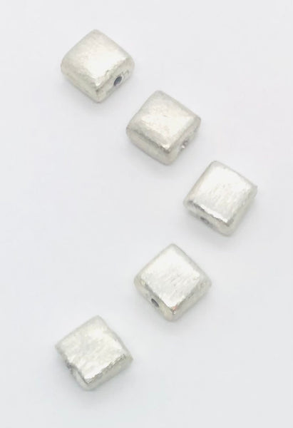 Silver Indian Diamond  Small Square