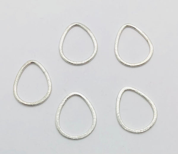 Silver Indian Drop Rings Diamond