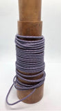 Natural braided leather thread