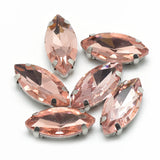Diamante de imitación: 10x5x4 mm, agujero: 0,8 ~ 1 mm