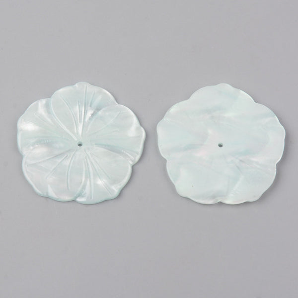 Resin flower imitation of mother-of-pearl shell