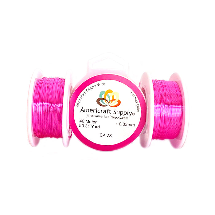 Hot Pink Color GA 28, GA 30, GA 32  Brand AMERICRAFT SUPPLY